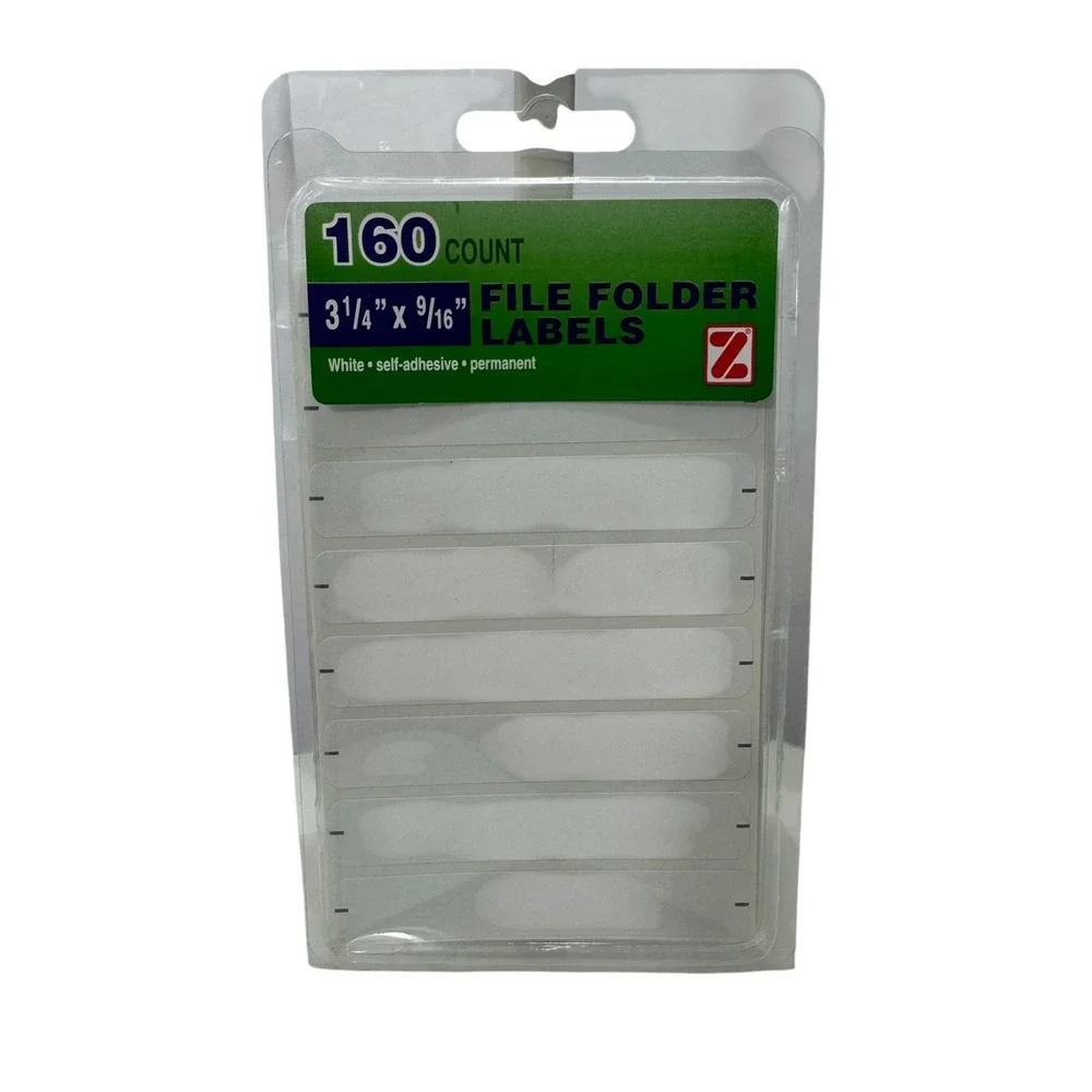 Avery label white